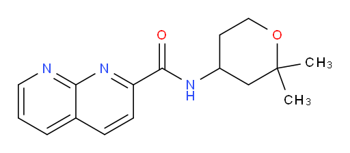 N-(2,2-dimethyltetrahydro-2H-pyran-4-yl)-1,8-naphthyridine-2-carboxamide