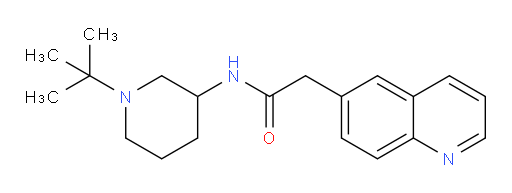 N-(1-(tert-butyl)piperidin-3-yl)-2-(quinolin-6-yl)acetamide