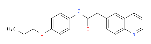 N-(4-propoxyphenyl)-2-(quinolin-6-yl)acetamide