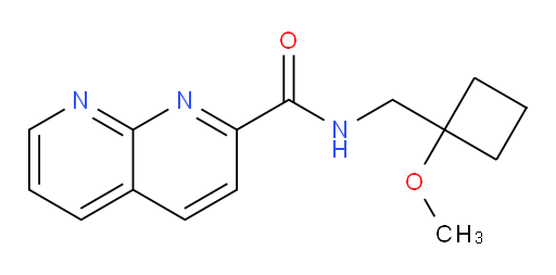 N-((1-methoxycyclobutyl)methyl)-1,8-naphthyridine-2-carboxamide