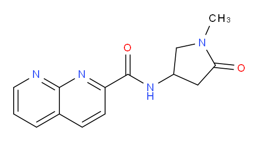 N-(1-methyl-5-oxopyrrolidin-3-yl)-1,8-naphthyridine-2-carboxamide