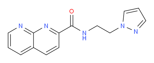 N-(2-(1H-pyrazol-1-yl)ethyl)-1,8-naphthyridine-2-carboxamide