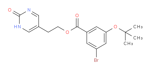 2-(2-oxo-1,2-dihydropyrimidin-5-yl)ethyl 3-bromo-5-(tert-butoxy)benzoate