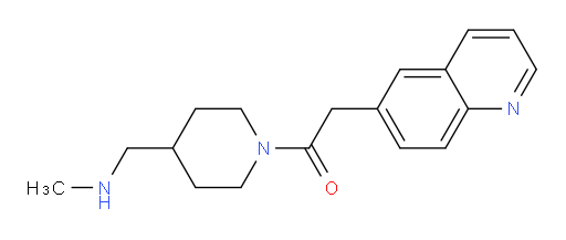 1-(4-((methylamino)methyl)piperidin-1-yl)-2-(quinolin-6-yl)ethanone