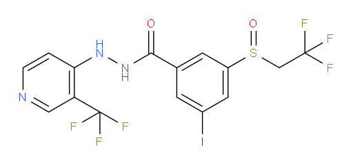 3-iodo-5-((2,2,2-trifluoroethyl)sulfinyl)-N'-(3-(trifluoromethyl)pyridin-4-yl)benzohydrazide