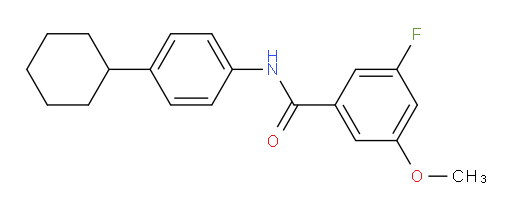 N-(4-cyclohexylphenyl)-3-fluoro-5-methoxybenzamide