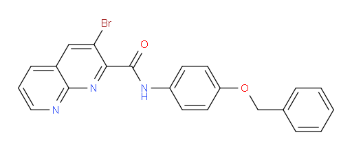 N-(4-(benzyloxy)phenyl)-3-bromo-1,8-naphthyridine-2-carboxamide