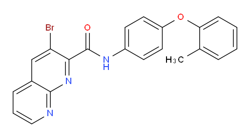 3-bromo-N-(4-(o-tolyloxy)phenyl)-1,8-naphthyridine-2-carboxamide