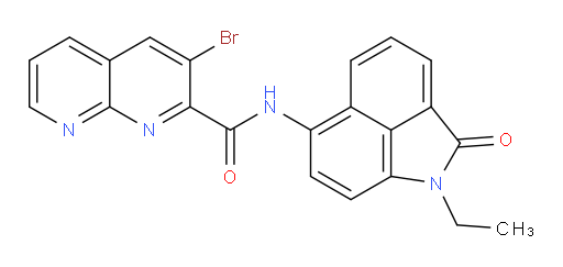 3-bromo-N-(1-ethyl-2-oxo-1,2-dihydrobenzo[cd]indol-6-yl)-1,8-naphthyridine-2-carboxamide
