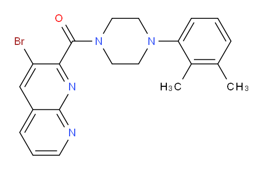 (3-bromo-1,8-naphthyridin-2-yl)(4-(2,3-dimethylphenyl)piperazin-1-yl)methanone