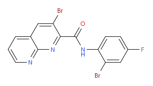 3-bromo-N-(2-bromo-4-fluorophenyl)-1,8-naphthyridine-2-carboxamide