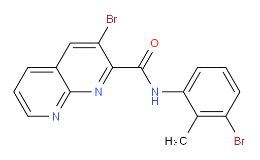 3-bromo-N-(3-bromo-2-methylphenyl)-1,8-naphthyridine-2-carboxamide