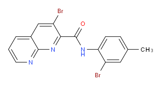 3-bromo-N-(2-bromo-4-methylphenyl)-1,8-naphthyridine-2-carboxamide