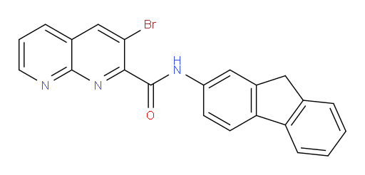3-bromo-N-(9H-fluoren-2-yl)-1,8-naphthyridine-2-carboxamide