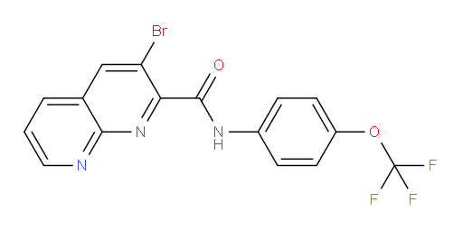 3-bromo-N-(4-(trifluoromethoxy)phenyl)-1,8-naphthyridine-2-carboxamide