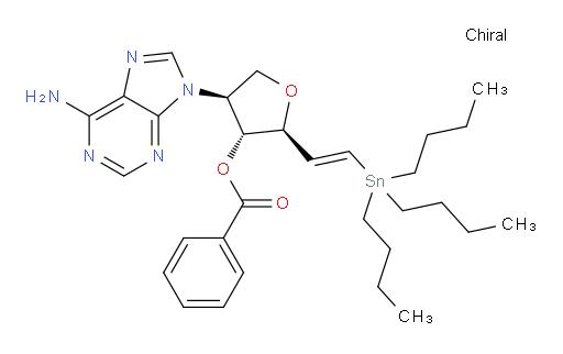 (2S,3R,4S)-4-(6-amino-9H-purin-9-yl)-2-((E)-2-(tributylstannyl)vinyl)tetrahydrofuran-3-yl benzoate