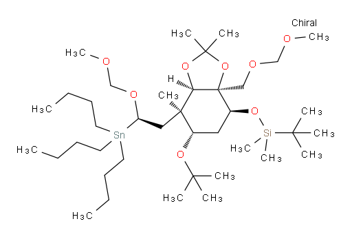 (((3aR,4S,6S,7R,7aR)-6-(tert-butoxy)-7-((R)-2-(methoxymethoxy)-2-(tributylstannyl)ethyl)-3a-((methoxymethoxy)methyl)-2,2,7-trimethylhexahydrobenzo[d][1,3]dioxol-4-yl)oxy)(tert-butyl)dimethylsilane