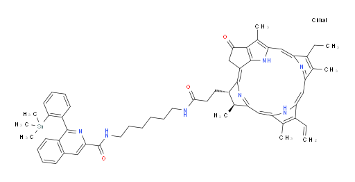 (3S,4S)-9-Ethenyl-14-ethyl-4,8,13,18-tetramethyl-20-oxo-N-[6-[[[1-[2-(trimethylstannyl)phenyl]-3-isoquinolinyl]carbonyl]amino]hexyl]-3-phorbinepropanamide