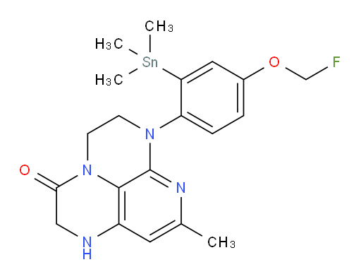 6-(4-(fluoromethoxy)-2-(trimethylstannyl)phenyl)-8-methyl-1,2,5,6-tetrahydro-1,3a,6,7-tetraazaphenalen-3(4H)-one