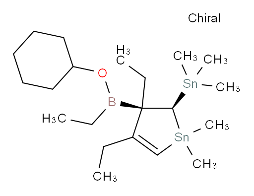 (2S,3S)-3-((cyclohexyloxy)(ethyl)boryl)-3,4-diethyl-1,1-dimethyl-2-(trimethylstannyl)-2,3-dihydro-1H-stannole