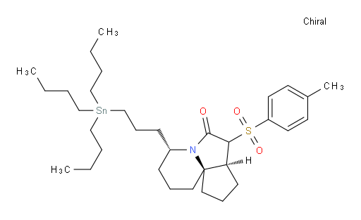 (4R,7aS,10aS)-7-tosyl-4-(3-(tributylstannyl)propyl)octahydrocyclopenta[i]indolizin-6(7H)-one