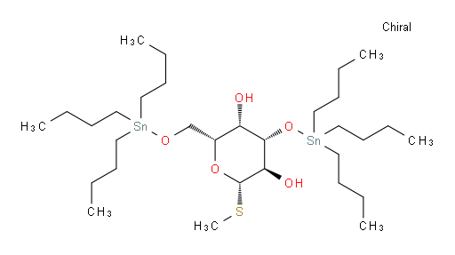 (2S,3R,4S,5S,6R)-2-(methylthio)-4-((tributylstannyl)oxy)-6-(((tributylstannyl)oxy)methyl)tetrahydro-2H-pyran-3,5-diol