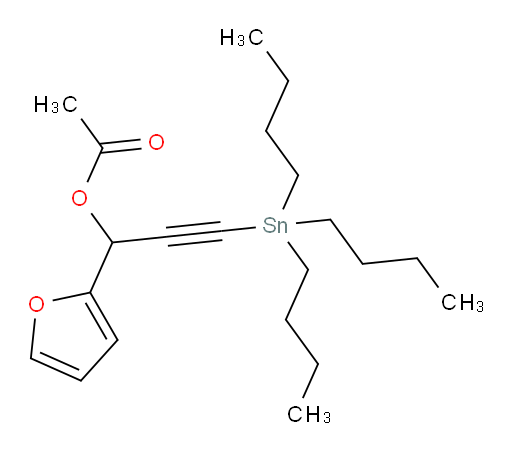 1-(furan-2-yl)-3-(tributylstannyl)prop-2-yn-1-yl acetate