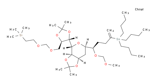 (2-((((4R,5S)-5-((3aR,4R,6R,7aR)-6-((R)-1-(methoxymethoxy)-4-(tributylstannyl)pent-4-en-1-yl)-2,2-dimethyltetrahydro-3aH-[1,3]dioxolo[4,5-c]pyran-4-yl)-2,2-dimethyl-1,3-dioxolan-4-yl)methoxy)methoxy)ethyl)trimethylsilane