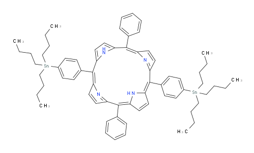 5,15-Diphenyl-10,20-bis[4-(tributylstannyl)phenyl]-21H,23H-porphine