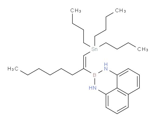 (E)-2-(1-(三丁基锡基)辛-1-烯-2-基)-2,3-二氢-1H-萘并[1,8-de][1,3,2]二氮杂borinine