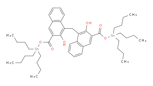 bis(tributylstannyl) 4,4'-methylenebis(3-hydroxy-2-naphthoate)
