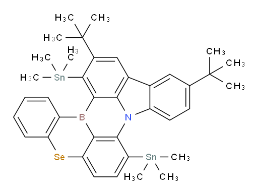 11,14-di-tert-butyl-8,15-bis(trimethylstannyl)-5-selena-8b-aza-15b-borabenzo[a]naphtho[1,2,3-hi]aceanthrylene