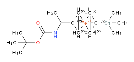 1-[1-[[(1,1-Dimethylethoxy)carbonyl]amino]ethyl]-1′-(trimethylstannyl)ferrocene