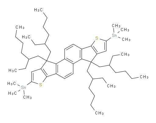 1,1′-[4,4,10,10-Tetrakis(2-ethylhexyl)-4,10-dihydronaphtho[2′′,1′′:3,4;6′′,5′′:3′,4′]dicyclopenta[2,1-b:2′,1′-b′]dithiophene-2,8-diyl]bis[1,1,1-trimethylstannane]
