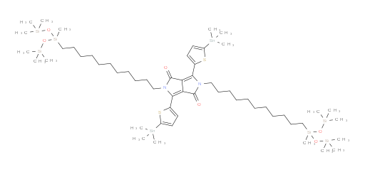 2,5-双(11-(1,1,1,3,5,5,5-七甲基三il氧杂n-3-基)十一烷基)-3,6-双(5-(三甲基锡基)噻吩-2-基)吡咯并[3,4-c]吡咯-1,4(2H,5H)-二酮