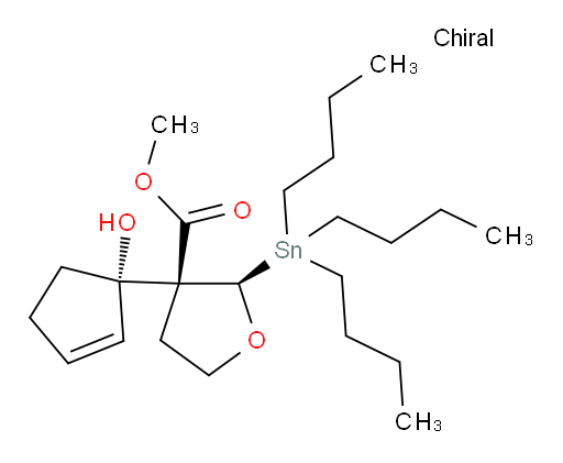 (2R,3R)-methyl 3-((S)-1-hydroxycyclopent-2-en-1-yl)-2-(tributylstannyl)tetrahydrofuran-3-carboxylate