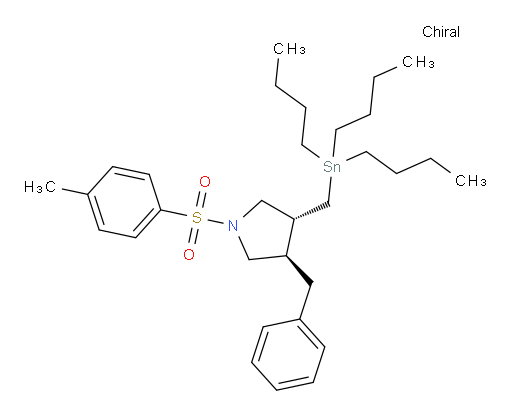 (3R,4R)-3-苄基-1-对甲苯磺酰基-4-((三丁基锡基)甲基)吡咯烷