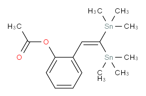 2-(2,2-双(三甲基锡基)乙烯基)苯基 乙酸酯