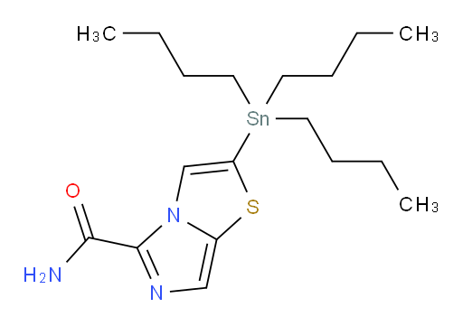 2-(三丁基锡基)咪唑并[5,1-b]噻唑-5-甲酰胺
