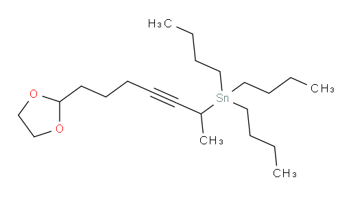 (7-(1,3-二氧杂环戊烷-2-基)庚-3-炔-2-基)三丁基锡烷