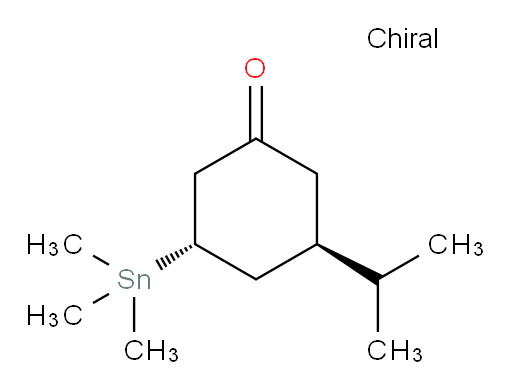 (3R,5S)-3-异丙基-5-(三甲基锡基)环己酮