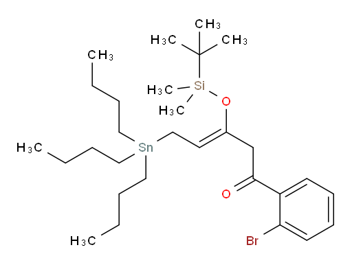 (Z)-1-(2-溴苯基)-3-((叔丁基二甲基sil氧基))-5-(三丁基锡基)戊-3-烯-1-酮