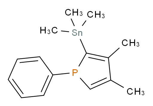 3,4-二甲基-1-苯基-2-(三甲基锡基)-1H-磷杂茂