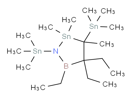 4,4,5-三乙基-2,2,3-三甲基-1,3-双(三甲基锡基)-1,2,5-氮杂锡杂boroli二ne