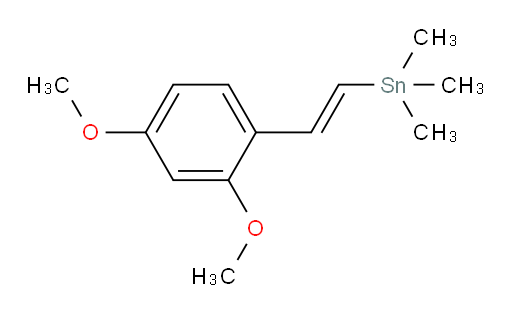 (E)-(2,4-二甲氧基苯乙烯基)三甲基锡烷