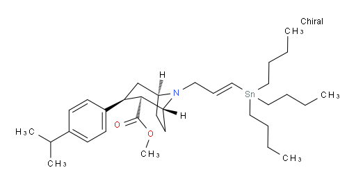 (1R,2S,3S,5S)-甲基 3-(4-异丙基苯基)-8-((E)-3-(三丁基锡基)烯丙基)-8-氮杂双环[3.2.1]辛烷-2-甲酸酯