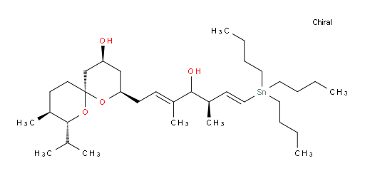 (2R,4S,6R,8R,9S)-2-((2E,5R,6E)-4-羟基-3,5-二甲基-7-(三丁基锡基)庚-2,6-二烯-1-基)-8-异丙基-9-甲基-1,7-二氧杂螺[5.5]十一烷-4-醇