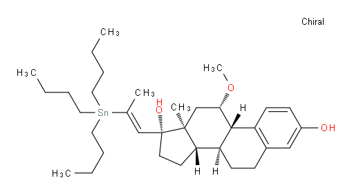 (8S,9S,11S,13S,14S,17R)-11-methoxy-13-methyl-17-((E)-2-(tributylstannyl)prop-1-en-1-yl)-7,8,9,11,12,13,14,15,16,17-decahydro-6H-cyclopenta[a]phenanthrene-3,17-diol