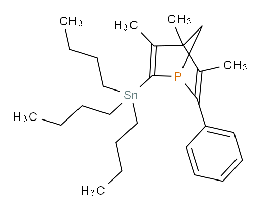 3,4,5-三甲基-2-苯基-6-(三丁基锡基)-1-磷杂双环[2.2.1]庚-2,5-二烯