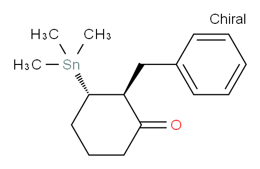 (2S,3S)-2-苄基-3-(三甲基锡基)环己酮